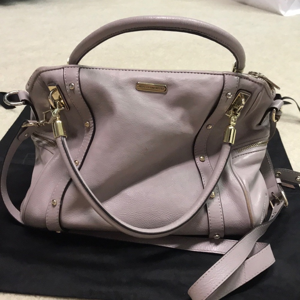 Rebecca Minkoff Blush lavender Leather Satchel Crossbody